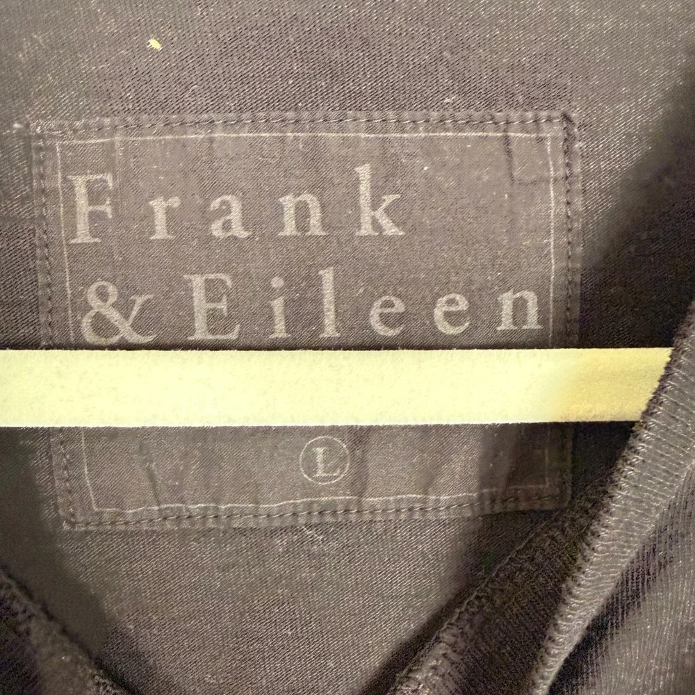 Frank & Eileen Cory Vintage Muscle Tee Maxi Dress Womens L Black Raw Hem Cotton - Picture 3 of 12